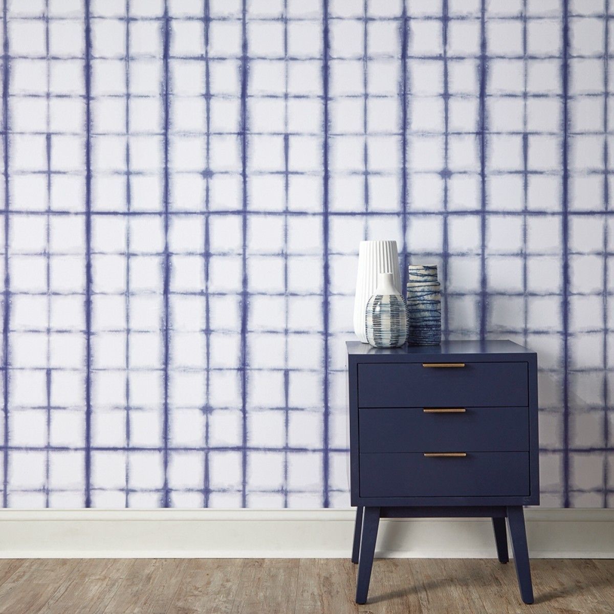 Shibori Indigo SH541 Self-Adhesive Wallpaper