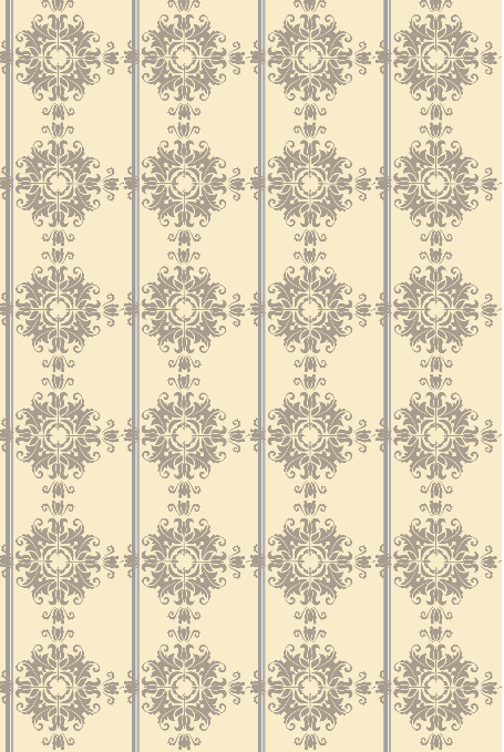 Silver Damask Wallpaper Panel