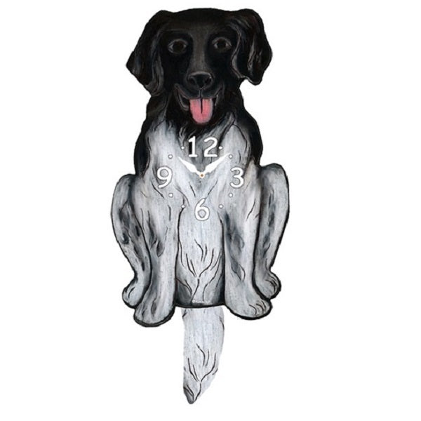 Stabyhoun Dog Wagging Pendulum Clock