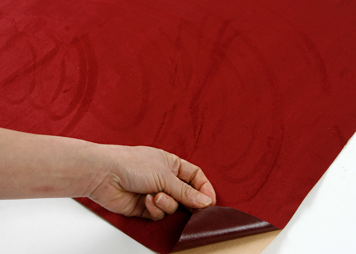 Dark Red Suede Contact Paper