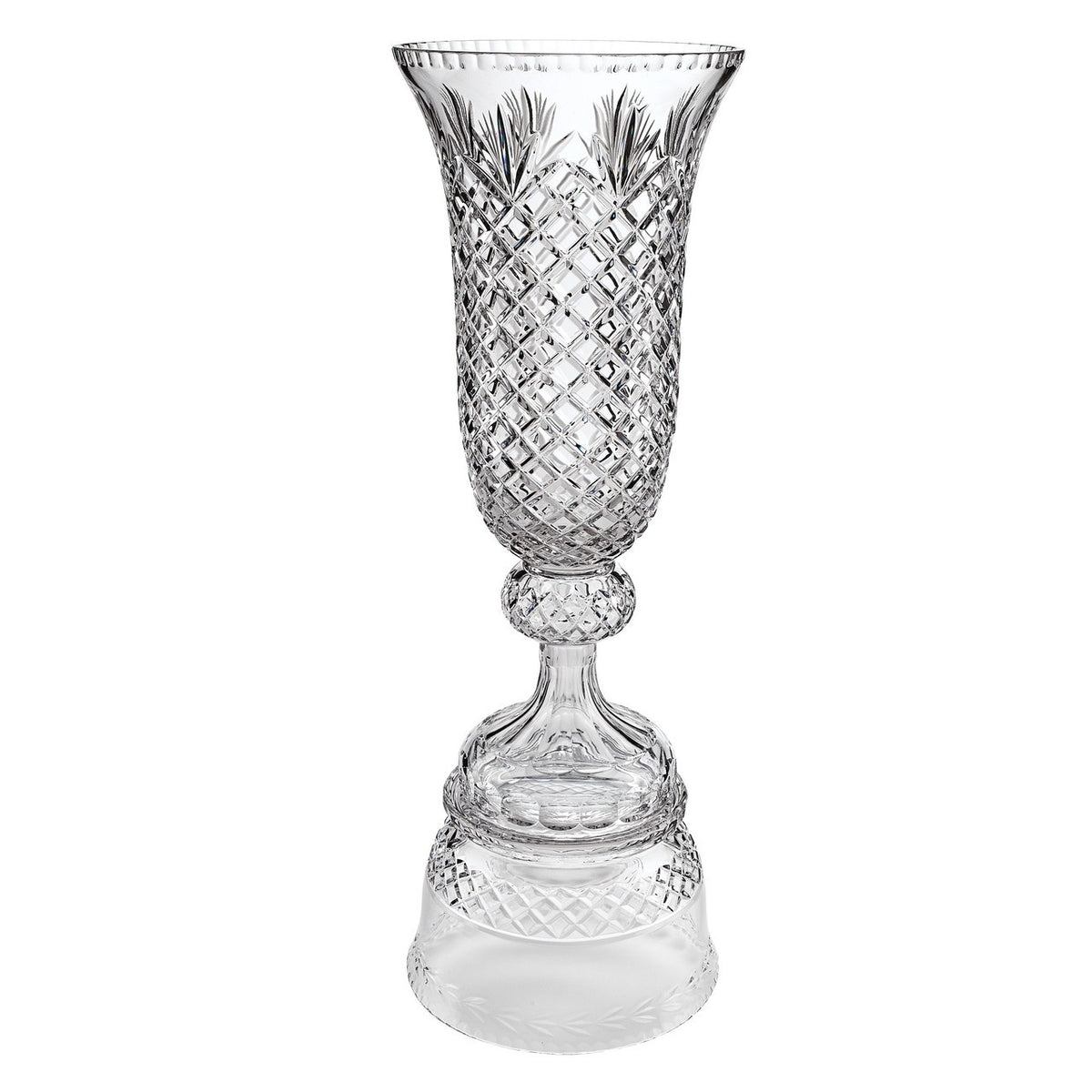 Palace Gate Hurricane 21" Glass Vase