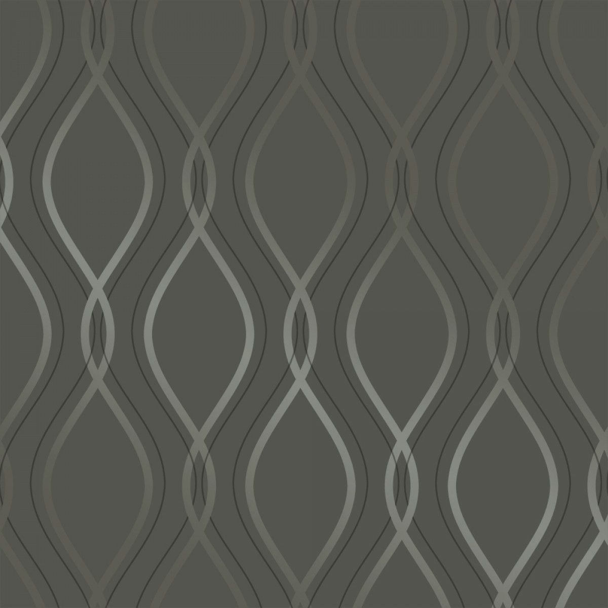 Tear Drop Charcoal Metallic Silver IM468 Self-Adhesive Wallpaper