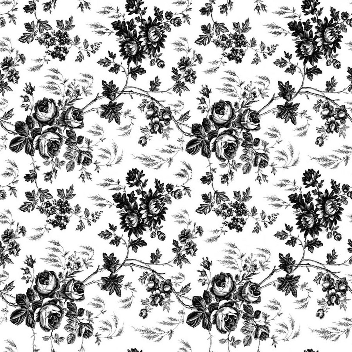 Black Toile Contact Paper