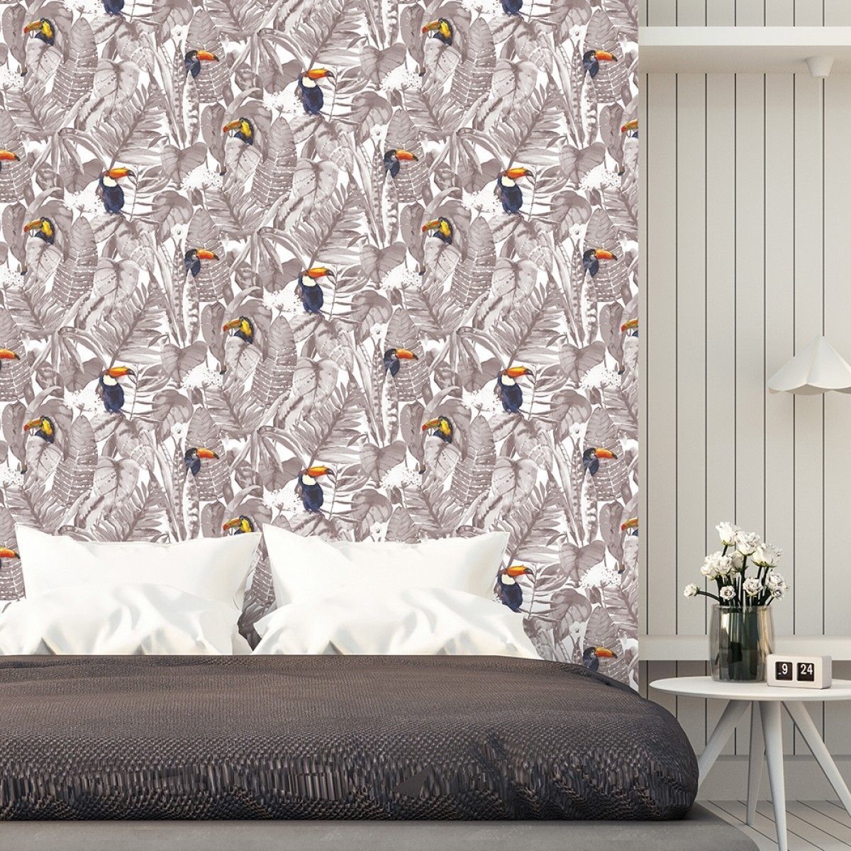 Toucan Newspaper TO528 Self-Adhesive Wallpaper