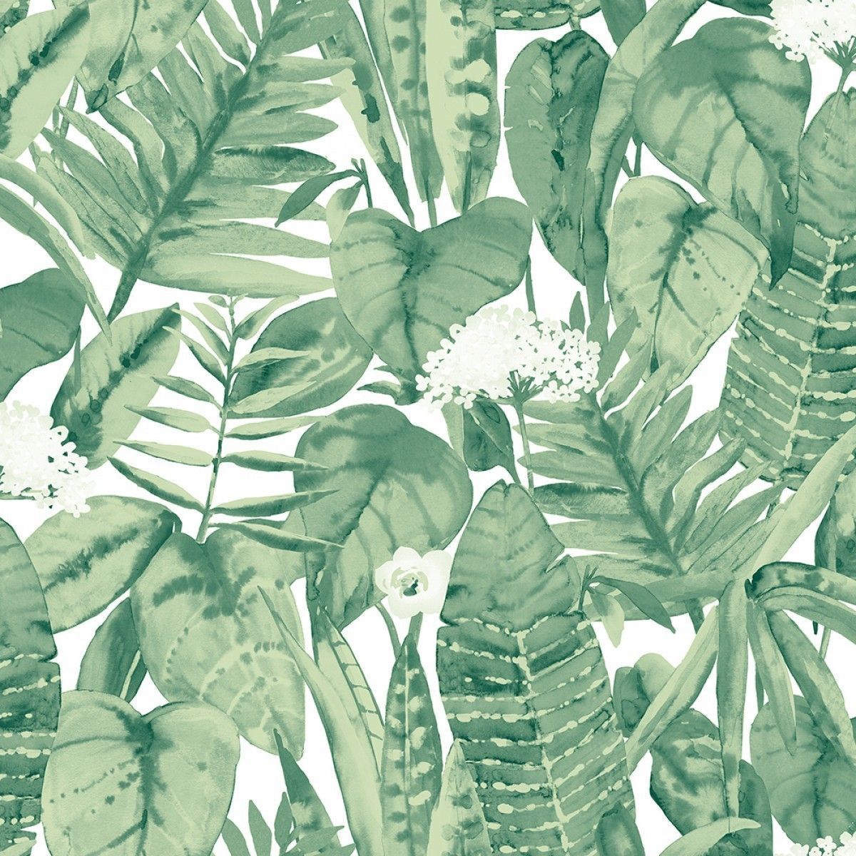 Tropical Jungle Green TR529 Self-Adhesive Wallpaper