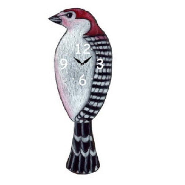 Woodpecker Bird Pendulum Wall Clock