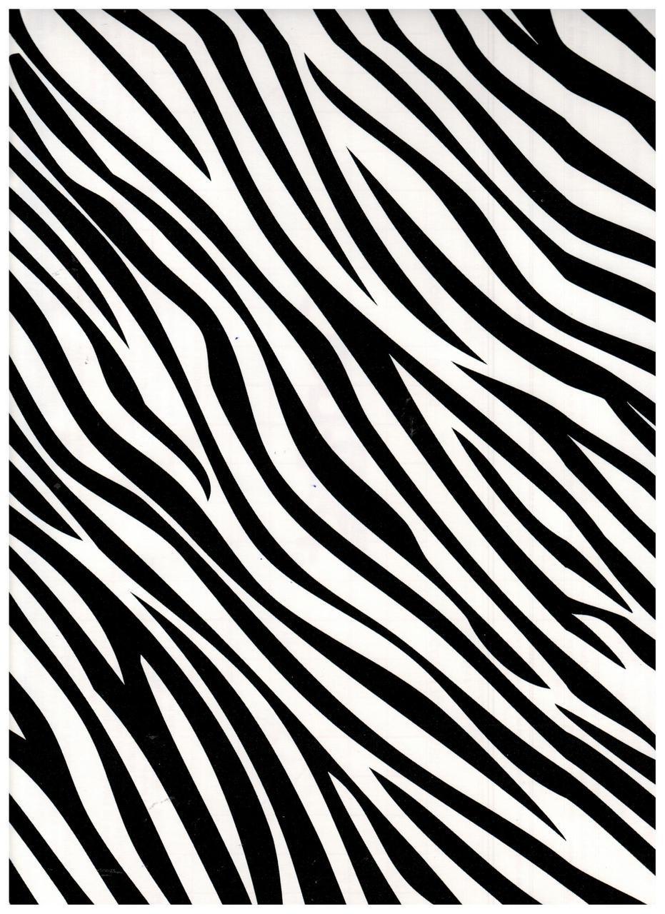 Zebra Black Contact Paper